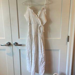 White summer dress from ASOS petite US2